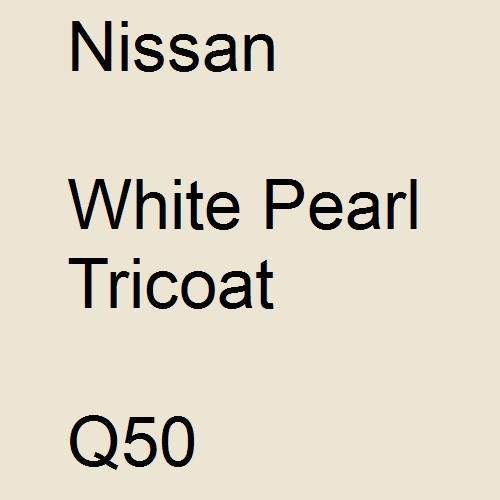 Nissan, White Pearl Tricoat, Q50.